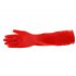 Kitchen Washing Gloves 38cm Long Waterproof Elastic Rubber Glove Dining Room Dish Cleaning Red S