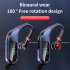 Kj10 Bluetooth compatible 5 0 Headset Digital Display Noise Canceling Wireless Earphone Sports Headphones black