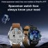 Kk70 454x454 HD Men Smart Watch Bluetooth compatible Call Wireless Charger Sports Watch Heart Rate Monitoring Smartwatch Silver Brown Belt
