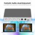 Km200 Karaoke Mixer Portable Digital Stereo Audio Echo System 4k 2k Hdmi Karaoke Amplifier with Dual Mic US Plug
