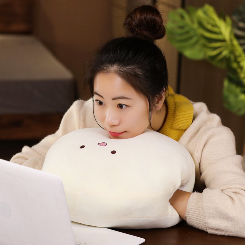 15Inches Cute Cartoon Doll Plush Toy Stuffed Throw Pillow Hand Warm Cushion for Kids Girls Nap 