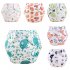 Knitted Fabric Baby Waterproof Diaper Barrier Baby Diapers  Pants Feather leaf 0 18 months