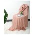 Knitted Tassel Blankets for Beds Sofa Photo Props Office Sleeping Air Conditioning Blanket dark gray 130 170 520g