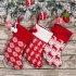 Knitting Wool Wave Christmas  Stockings With Snowflake Reindeer Pattern For Christmas Decorations W518C red white and green wave Christmas stockings