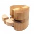 Kong Ming Lock 3D Wooden Puzzle Game Toy for Adults Kids Color six way Wooden