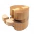 Kong Ming Lock 3D Wooden Puzzle Game Toy for Adults Kids Color six way Wooden
