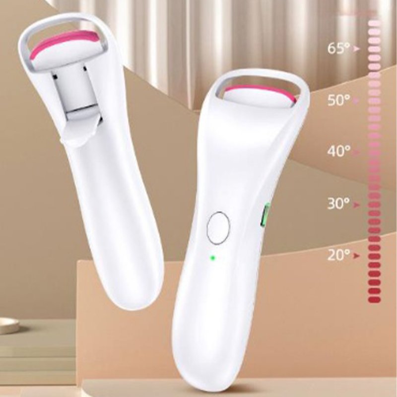 Portable Electric Heated Eyelash Curler Rechargeable Long-lasting Fast Heating Eyelashes Clip Makeup Tools 