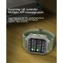 Kr06 Smart Watch 1 8 Inch Screen Bluetooth Call Waterproof Sports Pedometer Heart Rate Monitor Bracelet Green