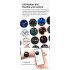 Kr08 Smart Watch Bluetooth Calling Heart Rate Blood Pressure Blood Oxygen Monitoring Dafit Smartwatch Blue