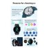Kr08 Smart Watch Bluetooth Calling Heart Rate Blood Pressure Blood Oxygen Monitoring Dafit Smartwatch Blue