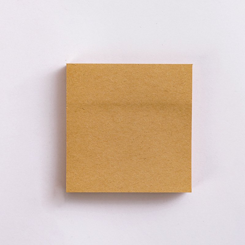 Kraft  Paper  Sticky Note  Square  Tearable  N-time   Sticky Note  Student Supplies Quartet small notes-brown blank