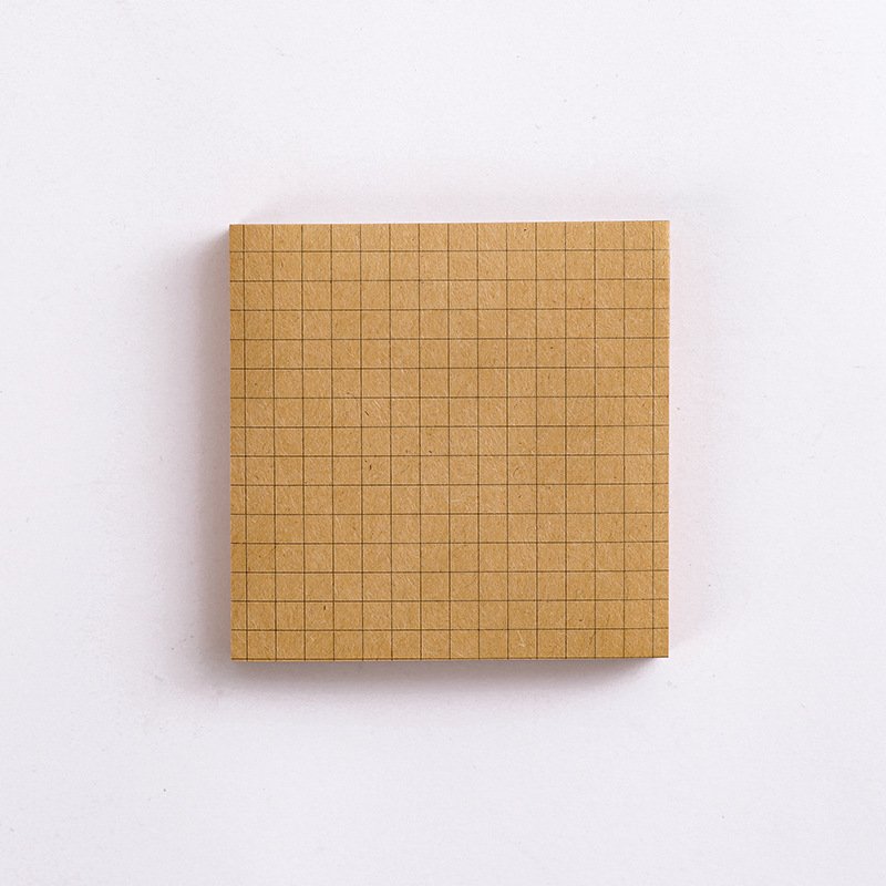 Kraft  Paper  Sticky Note  Square  Tearable  N-time   Sticky Note  Student Supplies Quartet small notes-brown square