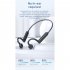 Ks 19 Bone Conduction Bluetooth compatible Headset Hanging Neck Type Business Sports Earbuds Hifi Stereo Music Gaming Earphones Black