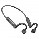 Ks-19 Bone Conduction Bluetooth-compatible Headset Hanging Neck Type Business Aids Earphones Waterproof Sports Earbuds black