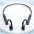 Ks 19 Bone Conduction Bluetooth compatible Headset Hanging Neck Type Business Aids Earphones Waterproof Sports Earbuds black