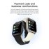 Kt64 Men Smart Watch with Bluetooth Call Ip68 Waterproof Fitness Smartwatch for iPhone Android Phone Gold
