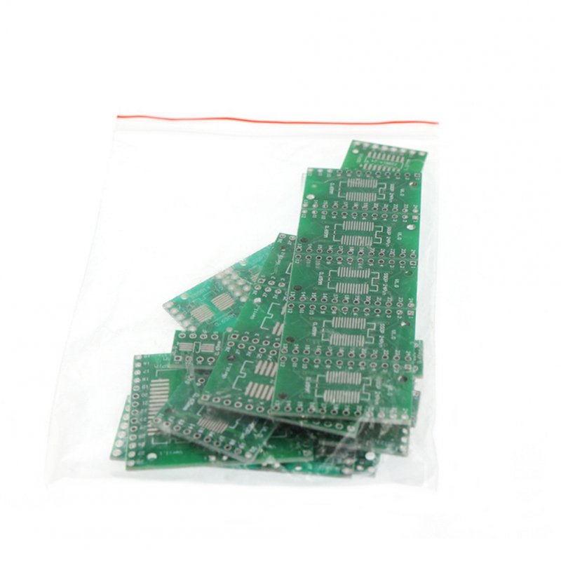 35 pcs 7 Kinds Pcb Board Kits Smd To In-line Ic Adapter Converter Plate Sop Msop Ssop Tssop Sot23