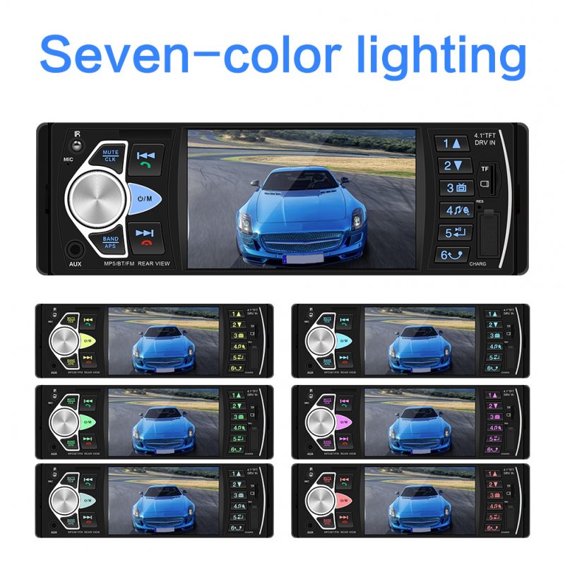 4.1 inch HD Car MP5 Bluetooth Hands-free Vehicle MP5 Player Card Radio 4022D with Rear Camera 