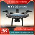Ky102 5g RC Drone with 4k Camera 4 Way Automatic Obstacle Avoidance Quadcopter B 3 Batteries