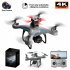 Ky102 5g RC Drone with 4k Camera 4 Way Automatic Obstacle Avoidance Quadcopter B 3 Batteries