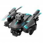 Ky605s Mini Drone with 3 Camera Optical Flow Localization Four Way Automatic Obstacle Avoidance RC Quadcopter Blue