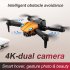 Ky907 Mini Drone with Camera Smart Obstacle Avoidance Folding Remote Control Quadcopter Toys Orange A 2 Batteries