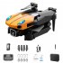 Ky907 Mini Drone with Camera Smart Obstacle Avoidance Folding Remote Control Quadcopter Toys Orange A 2 Batteries