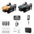 Ky907 Mini Drone with Camera Smart Obstacle Avoidance Folding Remote Control Quadcopter Toys Orange A 2 Batteries