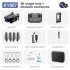 Ky907 Mini Drone with Camera Smart Obstacle Avoidance Folding Remote Control Quadcopter Toys Black B 2 Batteries