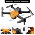 Ky907 Mini Drone with Camera Smart Obstacle Avoidance Folding Remote Control Quadcopter Toys Black B 2 Batteries
