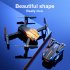Ky907 Mini Drone with Camera Smart Obstacle Avoidance Folding Remote Control Quadcopter Toys Orange A 1 Battery