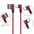 L Shaped Angle Head Type C Charging Cable Data Transmission Cable Adapter 3 Meter for Phone red