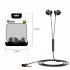 L shaped 3 5mm Headphones 90 Degree Right Angle Plug Stereo Bass Headset Wire Control In ear Earbuds gray