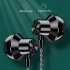 L shaped 3 5mm Headphones 90 Degree Right Angle Plug Stereo Bass Headset Wire Control In ear Earbuds pink