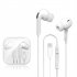 L10 In ear Headset With Microphone Stereo Wired Earphone With Ios Interface For Apple Ios White