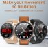 L11 Smart Bracelet Round Dial Touch Screen Sports Step Count Heart Rate Health Monitoring Watch IP68 Waterproof Gold