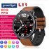 L11 Smart Bracelet Round Dial Touch Screen Sports Step Count Heart Rate Health Monitoring Watch IP68 Waterproof Gold
