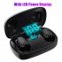 L12 HIFI Wireless Headset Bluetooth 5 0 Dual Sports Headphone 3D Stereo Portable Magnetic with Charging Case black