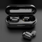 L13 TWS <span style='color:#F7840C'>Bluetooth</span> <span style='color:#F7840C'>Headphones</span> Wireless Waterproof Sports Earbuds Music Earphones black