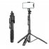 L16 1530mm Wireless Selfie Stick Tripod Foldable Monopod Compatible For Gopro Action Camera Smartphone Balance black Single Light
