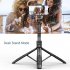 L16 1530mm Wireless Selfie Stick Tripod Foldable Monopod Compatible For Gopro Action Camera Smartphone Balance black Single Light