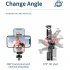 L16 1530mm Wireless Selfie Stick Tripod Foldable Monopod Compatible For Gopro Action Camera Smartphone Balance black Double light