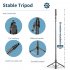 L16 1530mm Wireless Selfie Stick Tripod Foldable Monopod Compatible For Gopro Action Camera Smartphone Balance black Double light