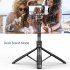 L16 1530mm Wireless Selfie Stick Tripod Foldable Monopod Compatible For Gopro Action Camera Smartphone Balance black Double light