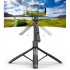 L16 1530mm Wireless Selfie Stick Tripod Foldable Monopod Compatible For Gopro Action Camera Smartphone Balance black Double light