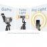 L16 1530mm Wireless Selfie Stick Tripod Foldable Monopod Compatible For Gopro Action Camera Smartphone Balance black Double light