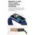 L16pro Smart Bracelet 1 47 Inch Full Touch Large Screen Ip68 Waterproof Heart Rate Monitoring Sports Watches Blue