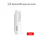 L2 5 0 Bluetooth compatible  Receiver 3 5mm Jack Car Earphone Hifi Wireless Audio Adapter White