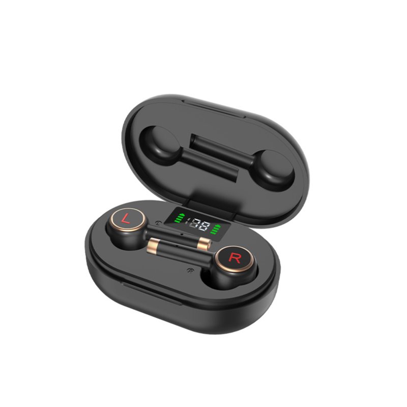 L2 Pro Bluetooth Headset Wireless Bluetooth 5.0 Sports Noise Reduction Earbuds with Charging Box black