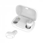 L21 True HIFI <span style='color:#F7840C'>Wireless</span> Bluetooth 5.0 Headset Sport Twins Headset 3D Stereo Portable Charging Box white